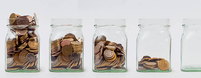 jars with coins