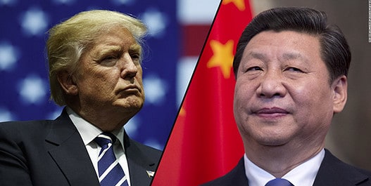 President Trump (left) and President Xi