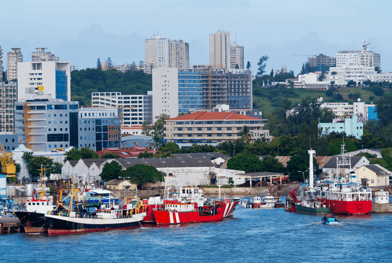 City Of Maputo In Mozambique