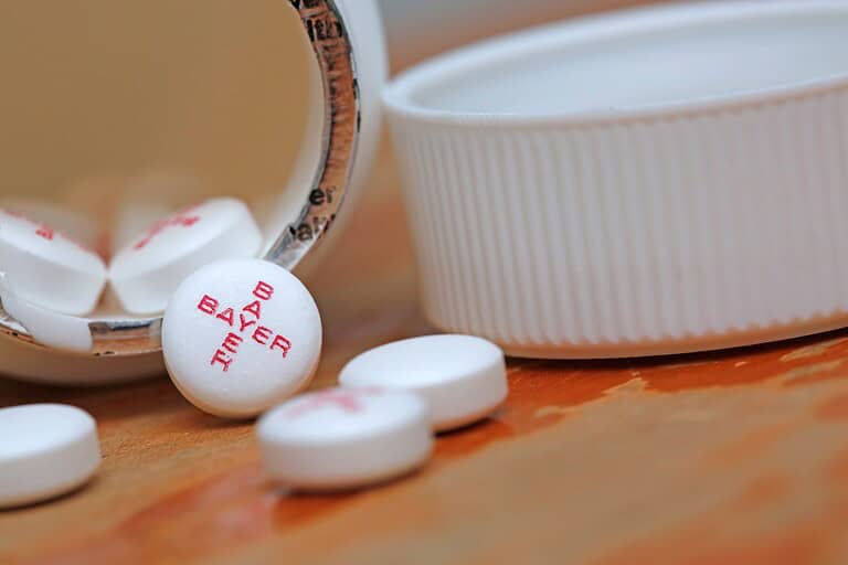 Aspirin pills from Bayer