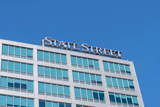 State Street signage on financial center building