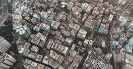 Aerial Shot of Dense Building Layout in Bangladesh
