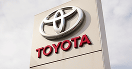 Toyota motor corporation logo on dealership building on September 23, 2017 in Prague. Toyota turns its Gazoo Racing Team into new sports brand, the GR brand