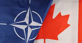 NATO and Canada flag