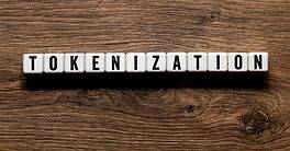 Tokenization - word concept on building blocks, text, letters