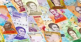 Venezuelan money. Background of paper