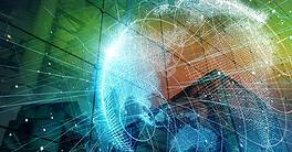 Smart city and global network concept.