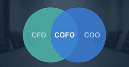 Venn diagram showing CFO, COFO, and COO roles in executive leadership.
