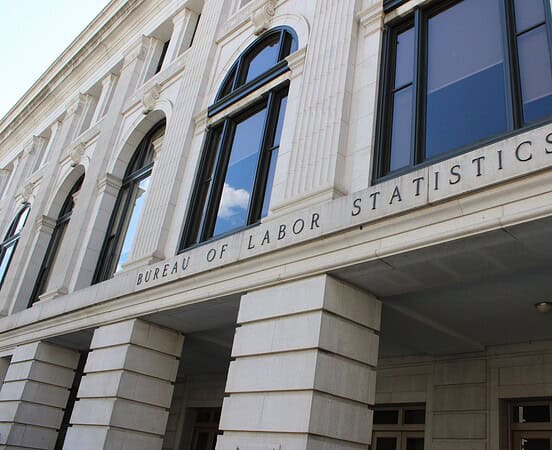 Bureau of Labor Statistics building in Washington.