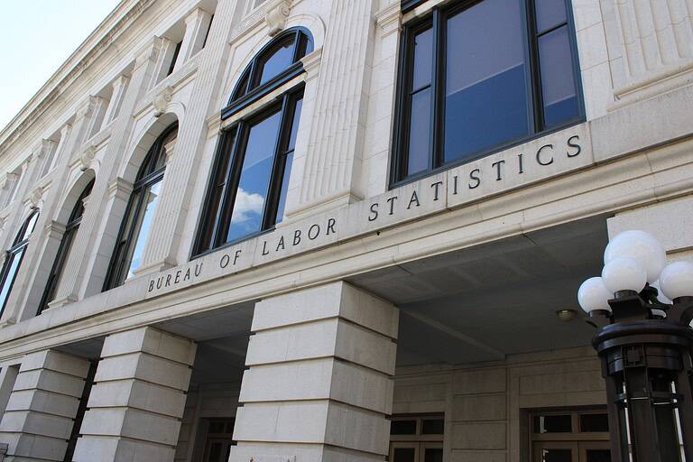 Bureau of Labor Statistics building in Washington.