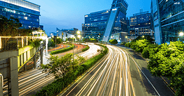 Gurgaon, Haryana, India: 02:02:2022 : Cyber city in Gurgaon