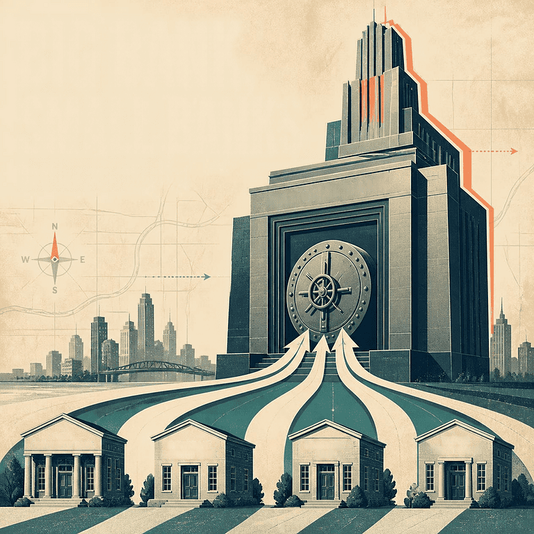Large banks are purchasing smaller banks, consolidating the industry in the age of AI.