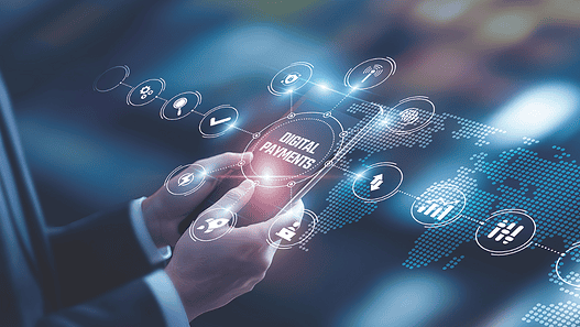 Businessman analying data Digital Payments technological and secure transaction processing systems, mobile wallet platforms, blockchain-based remittance solutions, online financial integration tools.